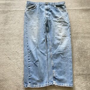 Gander Mountain Mens Straight Faded Light Wash Denim Jeans Blue Size‎ 42x30 VTG